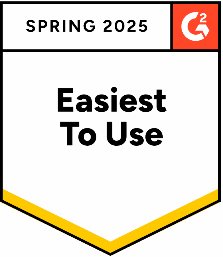 G2 Award or badge for easiest to use as cloud hosting partner