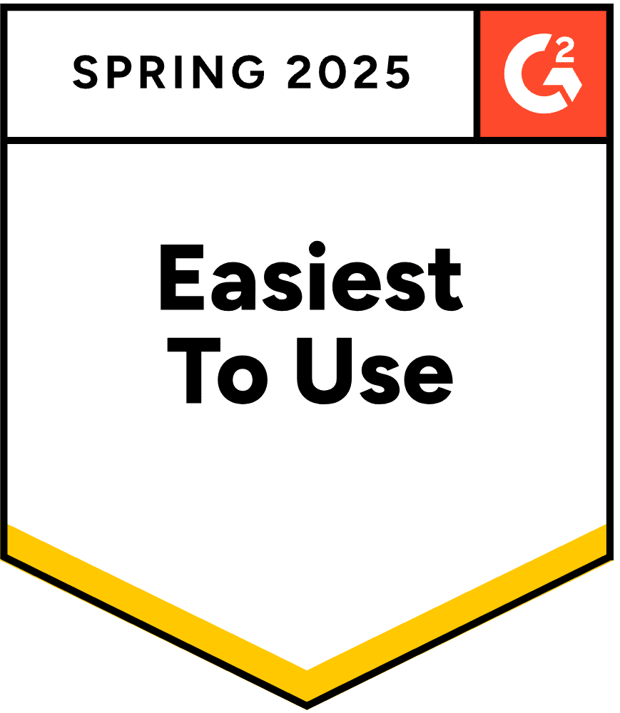 G2 Award or badge for easiest to use as cloud hosting partner
