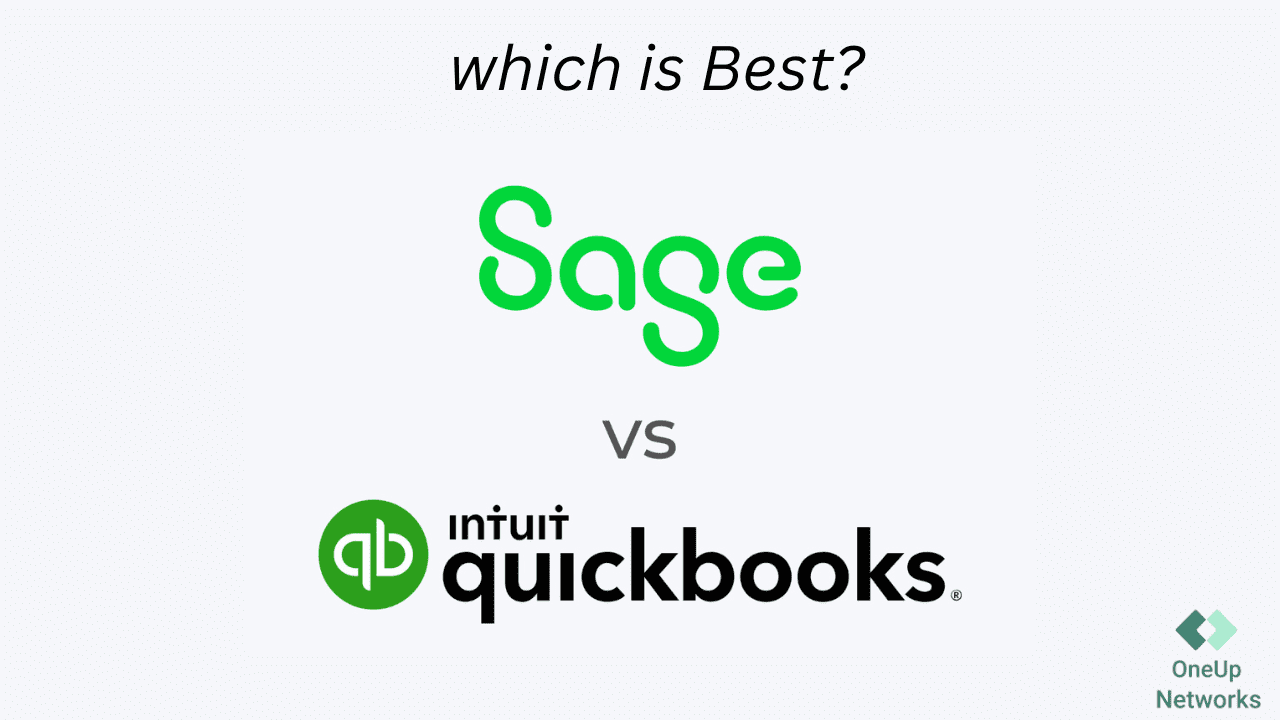 Sage vs QuickBooks on cloud hosting descrived by OneUp for accounting firms