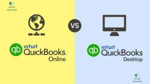 quickbooks online (QBO) vs QuickBooks desktop (QBD) explained by OneUP networks with live example