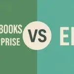 Side-by-side comparison of Quicken and QuickBooks features for personal and business finance