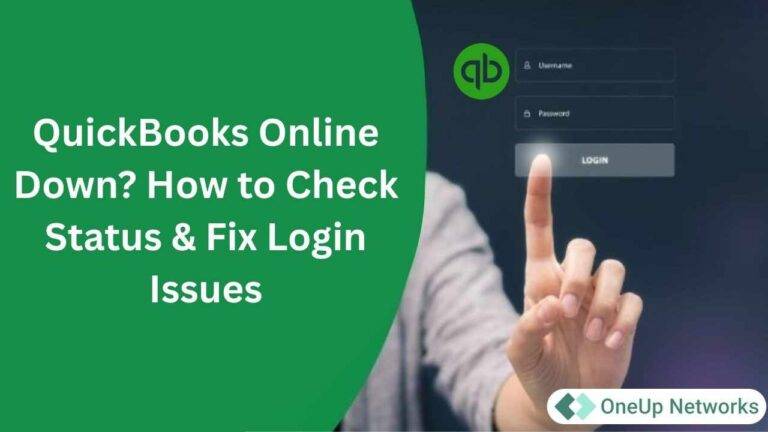 QuickBooks Online down issue — guide on how to check service status and fix login problems