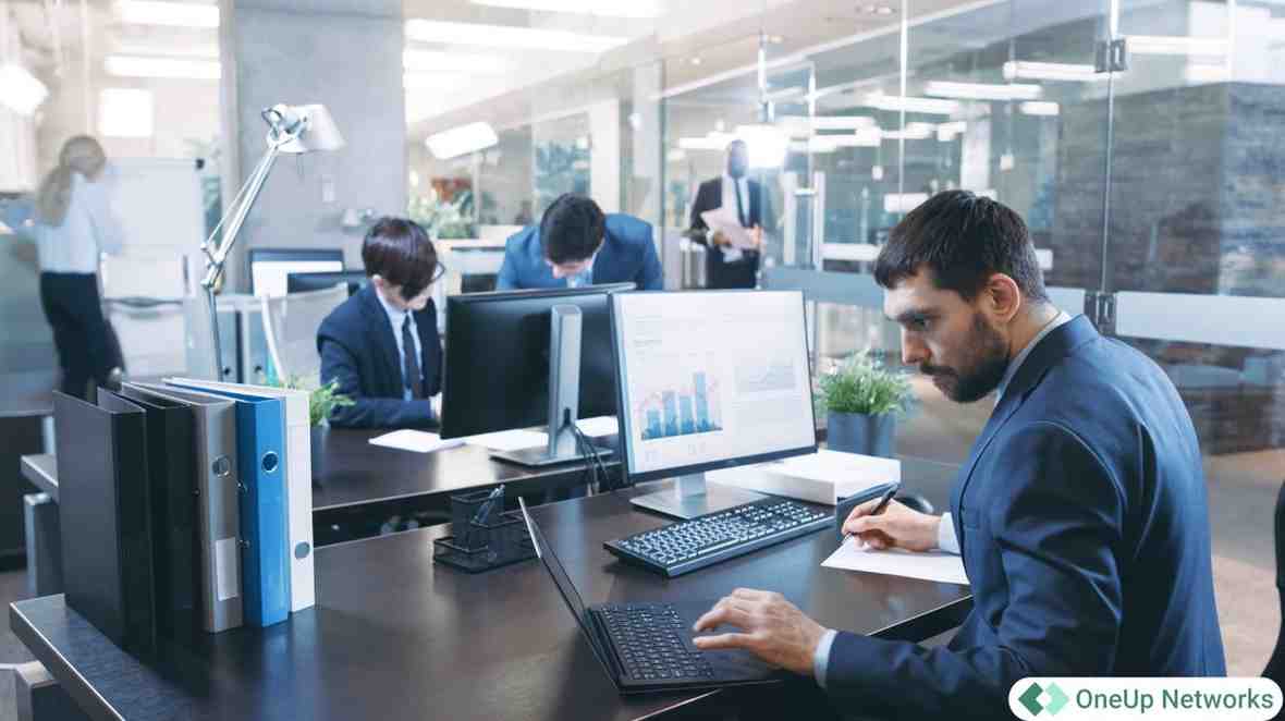 Office workspace showing CCH ProSystem fx Citrix vs RDP performance for CPA firms in a professional multi-user environment