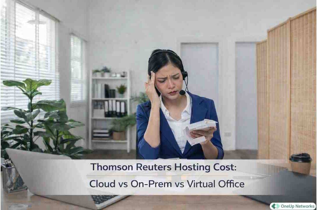 Businesswoman reviewing financial documents and expenses at office desk