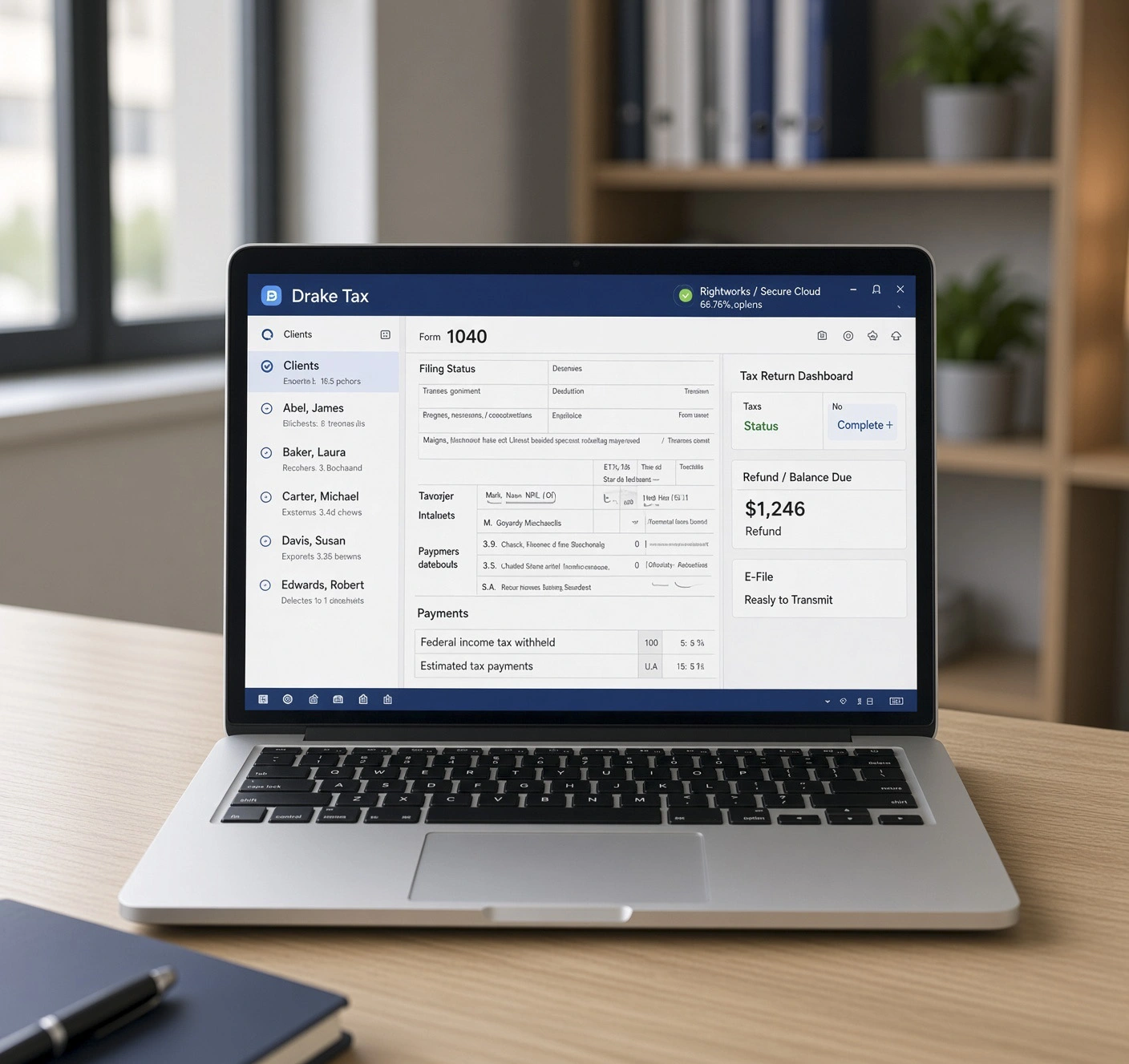 Drake hosting on cloud for Tax app hosting with OneUp Networks